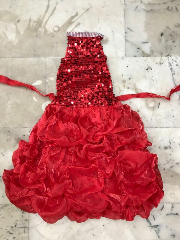 Red frock for xmas celebrations