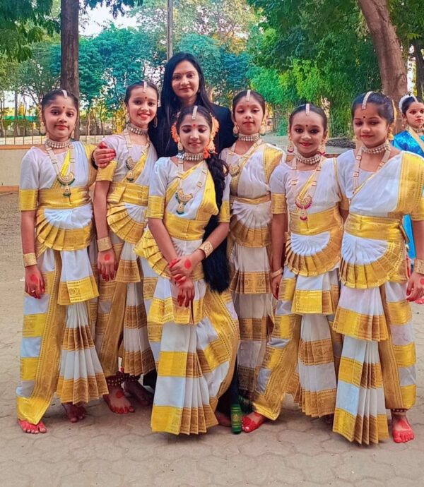 Baratanatyam Costume Golden Yellow